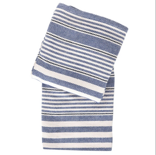 Rugby Stripe Throw Denim

