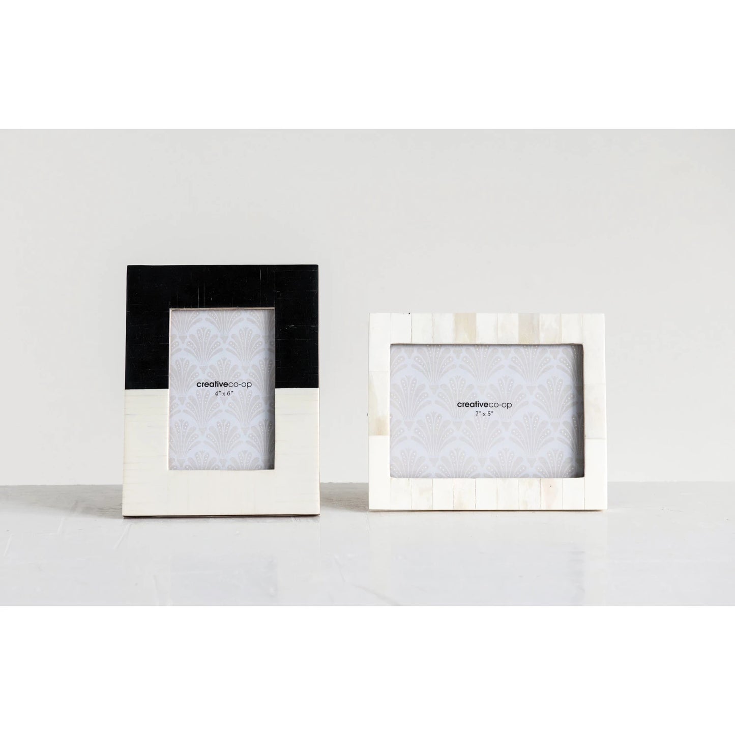 Resin Photo Frame, White 8"x6.5"