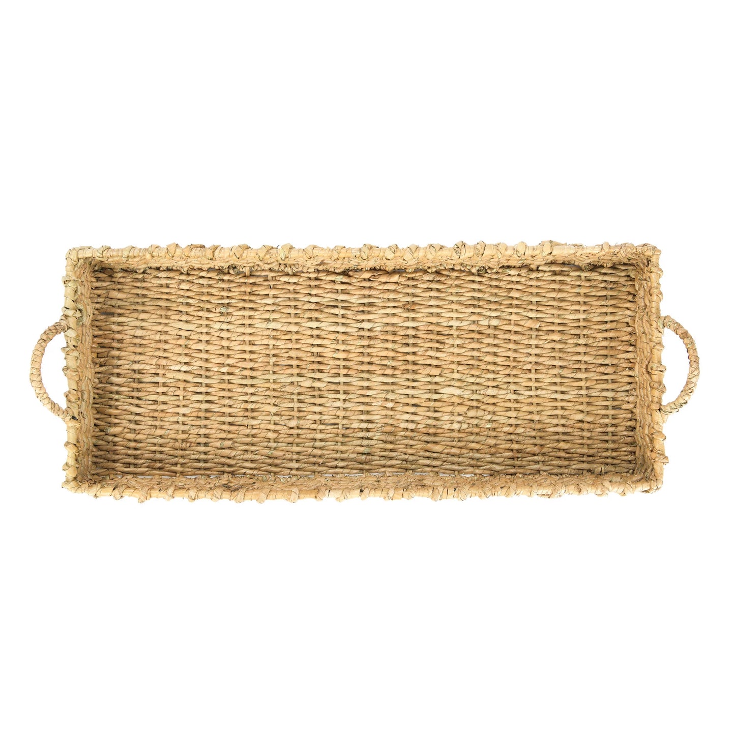 Hand-Woven Seagrass Tray w/ Handles