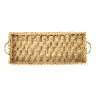Hand Woven Seagrass Tray w/ Handles
