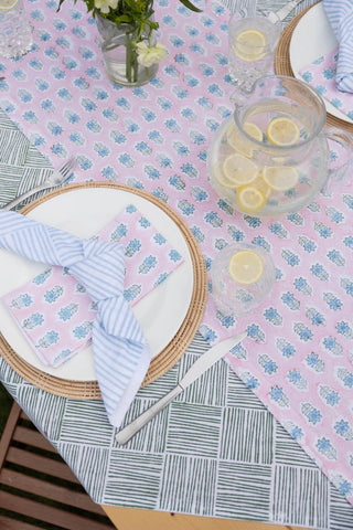 Set of 4   Organic Napkins   Striped
