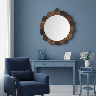 Vintage Reproduction Scalloped Wall Mirror

