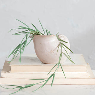 Stoneware Shell Planter/Container
