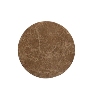 Metal Table w/ Marble Top
