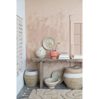 Mango Wood Slatted Console Table
