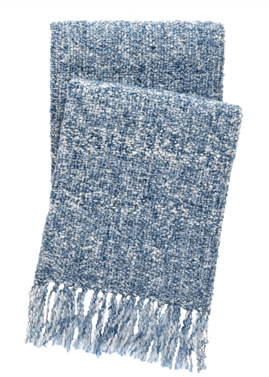 Boucle Navy Throw