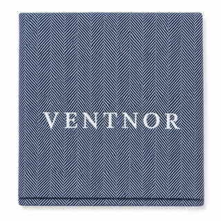 *CUSTOM* Edgartown Throw   Ocean   White Thread
