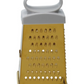 Stainless Steel 4-Sided Grater, Gold Finish