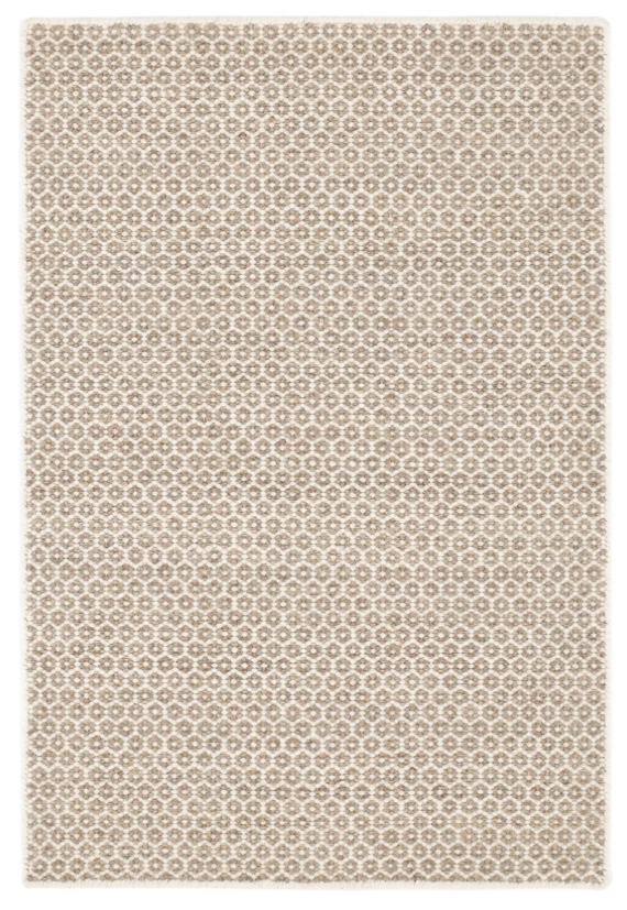 Honeycomb Handwoven Wool Rug - Natural - 2' x 3'