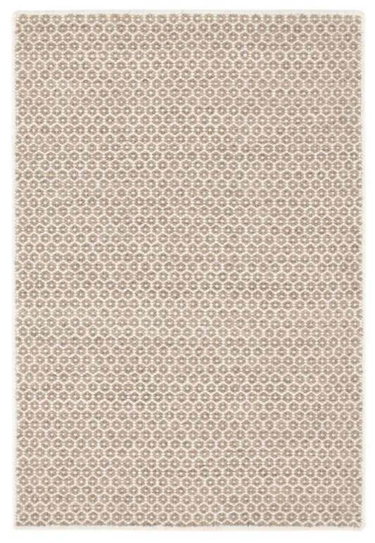 Honeycomb Handwoven Wool Rug - Natural - 2' x 3'