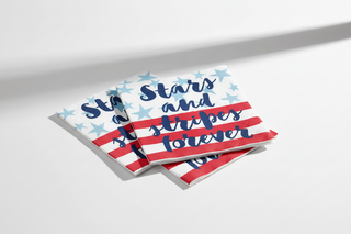 Funny Cocktail Napkins   Stars and Stripes Forever
