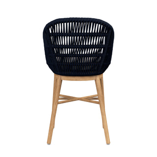 Jolie Counter Stool   Dark Navy Performance Rope/Natural Teak
