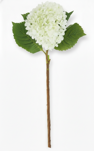 29 Inch White Hydrangea Stem
