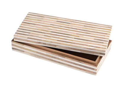 Wood and Bone Decorative Box - Small