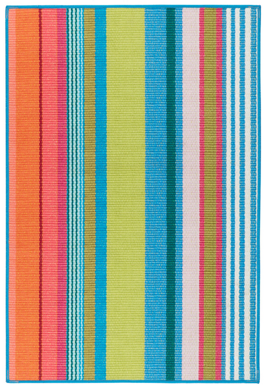 Mellie Stripe Multi Machine Washable Rug 2x3