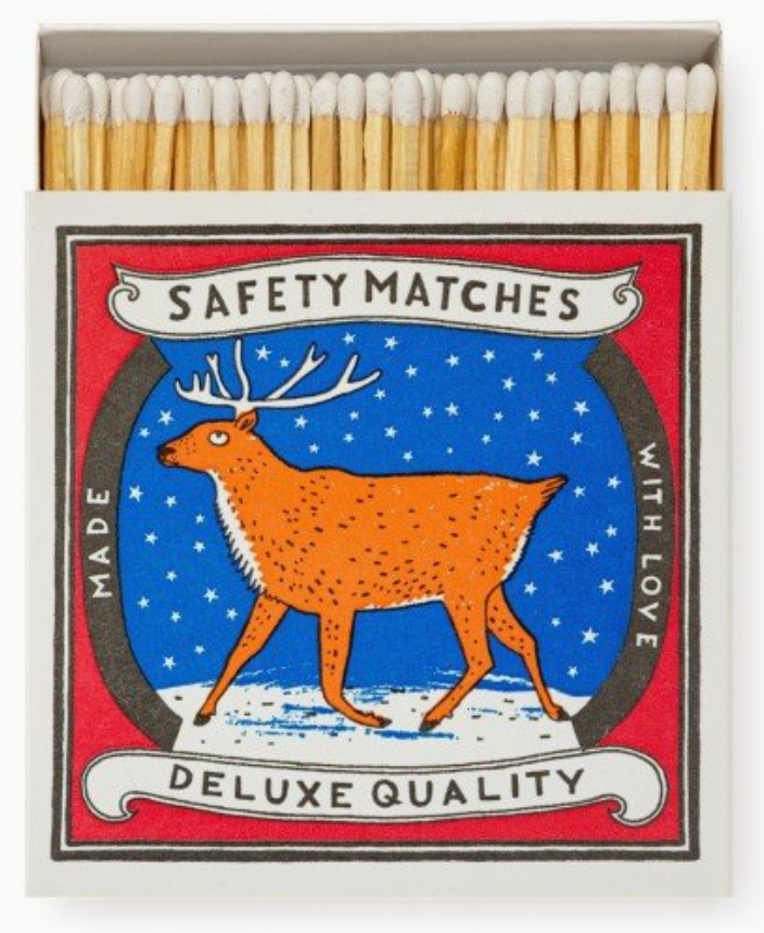 Reindeer | Square - Christmas Safety Matches