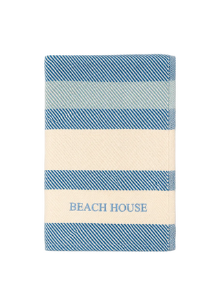 *CUSTOM* Oak Bluffs Surf Throw   50" x 72" USA Classic   Light Blue Thread   Bottom Center
