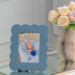 Scalloped Lacquer Photo Frame