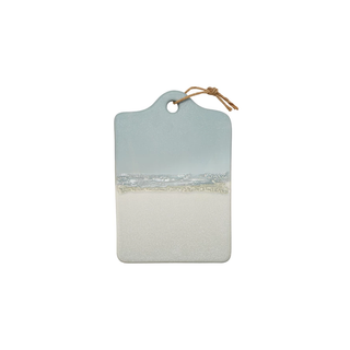 Stoneware Cheese/Serving Board w/ Jute Tie, Reactive Glaze
