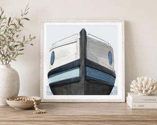 Seaworn Bows IV Driftwood Frame 21" x 21"
