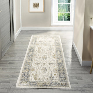 Elara Damask Farmhouse Indoor Area Rug

