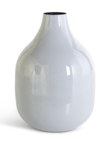 Gray Enameled Metal Bottles Medium