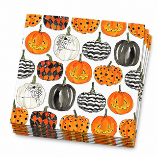 PUMPKIN PATTERN COCKTAIL NAPKIN
