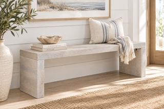 51" Mango Bench, White Sand
