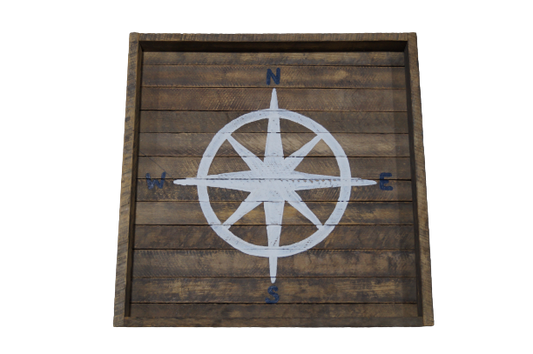 16x16 Tray Compass IS White
