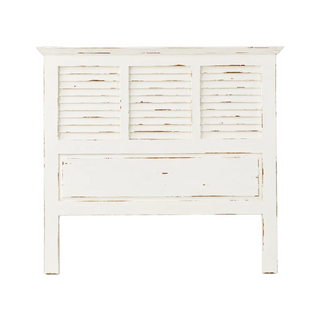 White Shutter Queen Headboard
