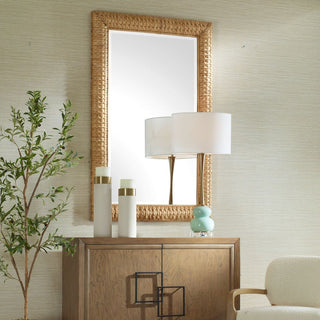 Twisted Seagrass Rectangular Mirror
