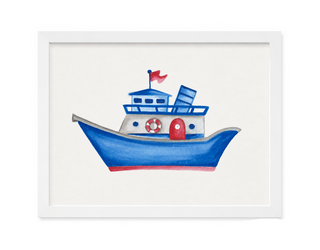 Watercolor Ship
