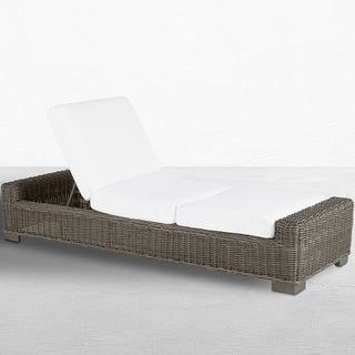 Rustic Woven Chaise   Oyster
