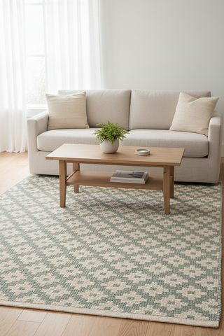 Samode Light Blue/Ivory Indoor/Outdoor Rug 2x3 ***
