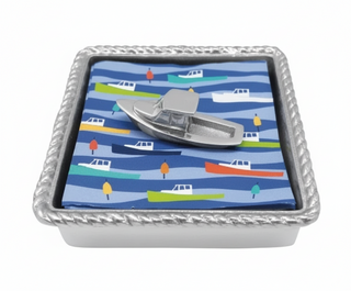 Motorboat Rope Napkin Box Set
