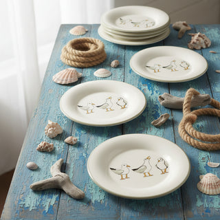 Seagulls Round Plate
