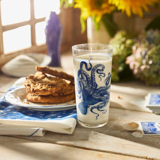 Lucy Blues Tall Drinking Glass
