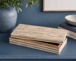 Wood and Bone Decorative Box   Large
