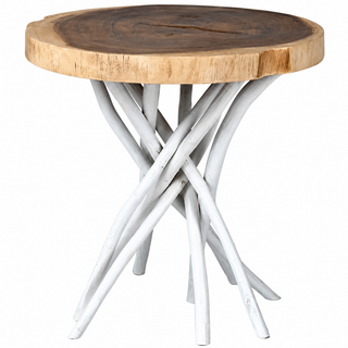 Liberte Round Side Table With Stick Base
