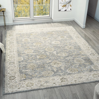 Elara Vintage Damask Indoor Area Rug

