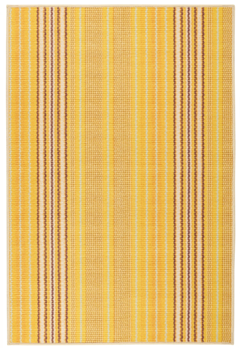 Sunflower Ticking Yellow Machine Washable Rug 2x3