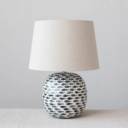 Capiz & Bamboo Table Lamp