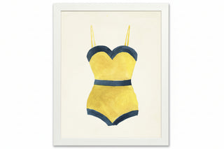 Outline Bathing Suit One Piece
