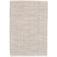 Marled Grey Woven Cotton Rug 2x3