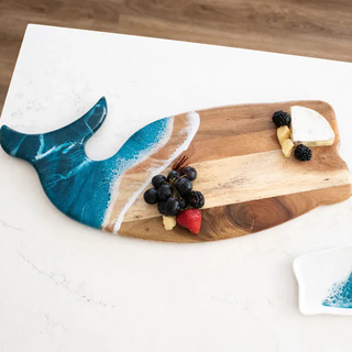 Resin Whale Charcuterie Board

