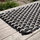 Pearl/Glacier Bay/Navy Doormat - Triple Weave