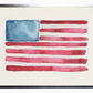 Watercolor American Flag - Online Only