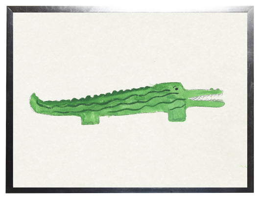 Watercolor Alligator - Online Only