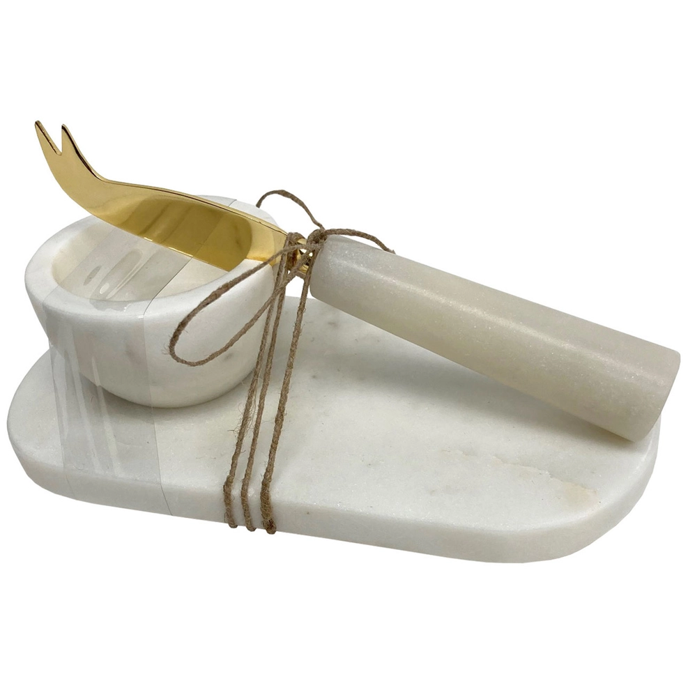 White Marble Spreader Set