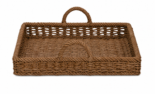 Decorative Hand Woven Trays with Handles

